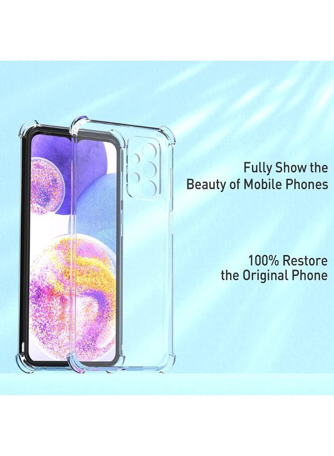 غطاء خلفي لجهاز Galaxy A23 | غطاء ناعم شفاف للغاية | أفضل حماية للكاميرا | سدادات غبار مدمجة ومقبض مضاد للانزلاق | غطاء خلفي نحيف وواقٍ لجهاز Samsung Galaxy A23 - Image 2