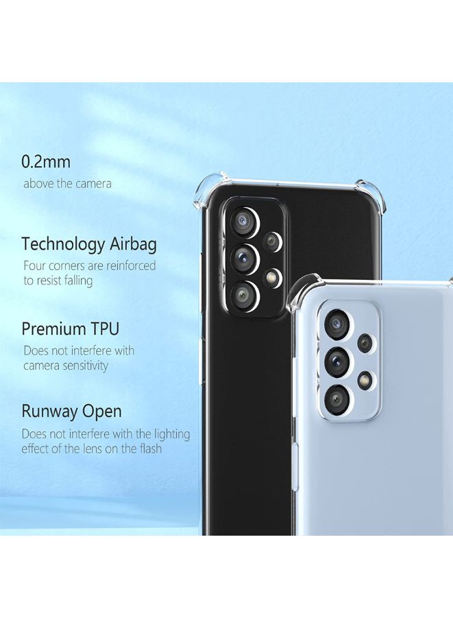 غطاء خلفي لجهاز Galaxy A23 | غطاء ناعم شفاف للغاية | أفضل حماية للكاميرا | سدادات غبار مدمجة ومقبض مضاد للانزلاق | غطاء خلفي نحيف وواقٍ لجهاز Samsung Galaxy A23 - Image 3