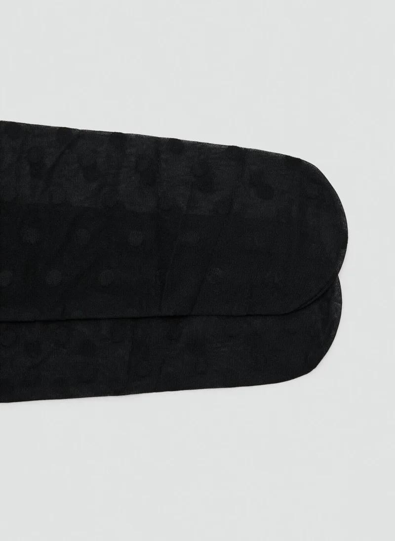 MANGO  Polka-dot sheer stockings for Women | Best Price UAE