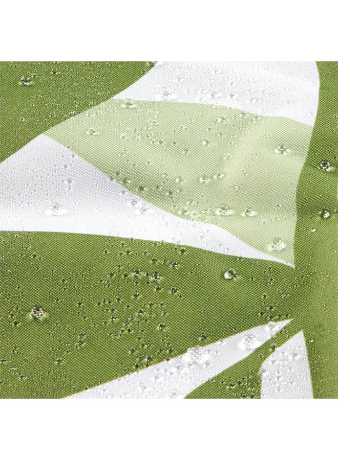 InterDesign Leaves Printed Polyester Shower Curtain Green And White 72 X 72Inch  - Image 5