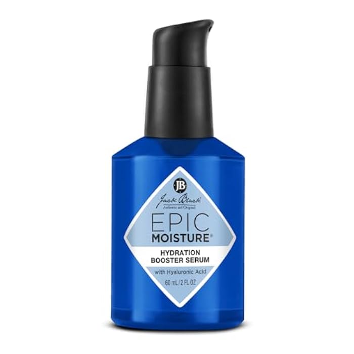 Jack Black Epic Moisture Hydration Booster Serum for Men – Lightweight Men’s Face Moisturizer & Anti-Wrinkle Skin Care, 2 Fl Oz - Image 1