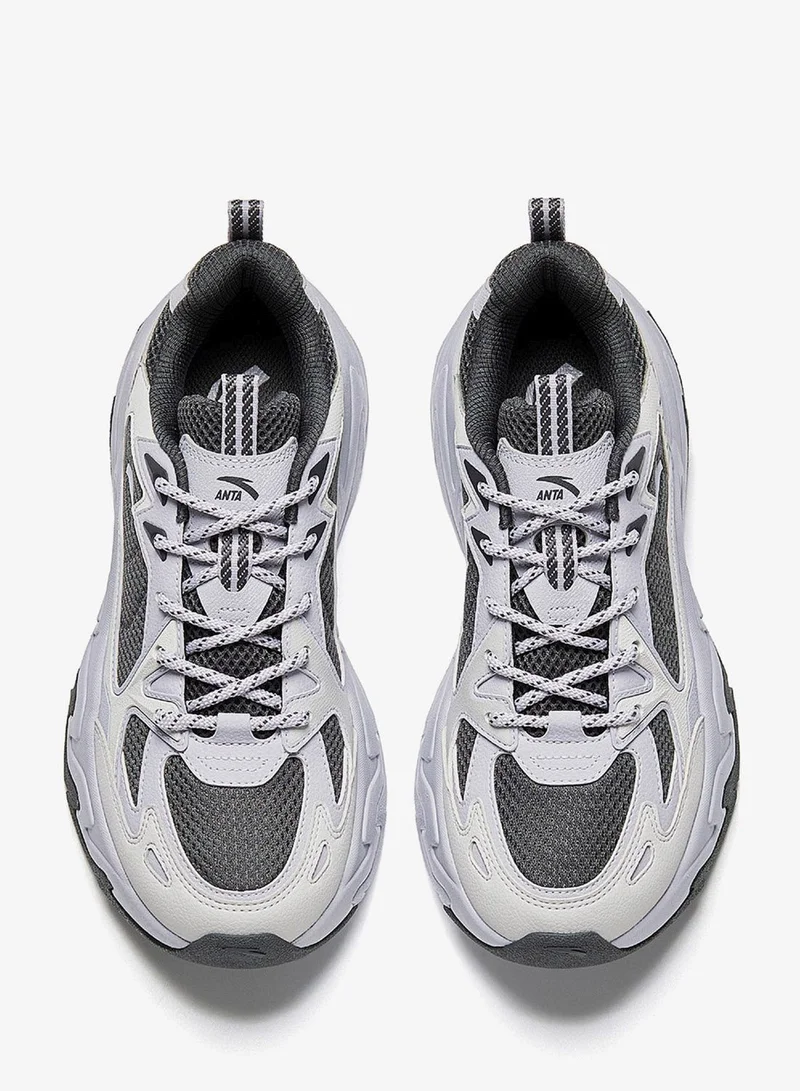 ANTA D.Grey/Grey Women’s Chunky Sneakers – Cushioned Platform Casual Shoes for Everyday Wear for Women | Best Price UAE