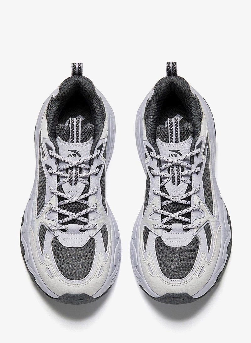 انتا أحذية رياضية نسائية سميكة بنعل سميك مريح للمشي اليومي - Image 3