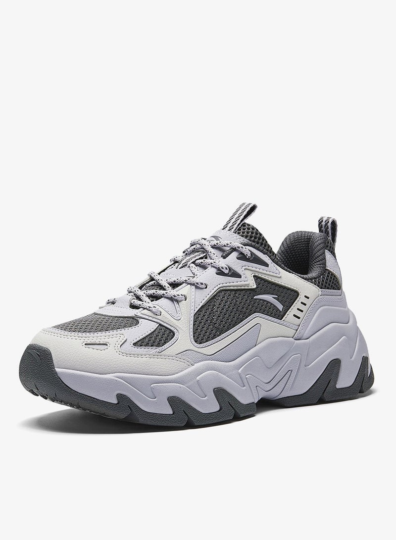 انتا أحذية رياضية نسائية سميكة بنعل سميك مريح للمشي اليومي - Image 2