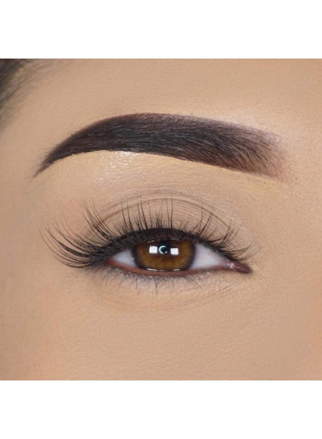 Lilly Lashes Lilly Lashes Royalty - Lite Mink Lashes | False Eyelashes Perfect for Small, Mono Lid And Almond Eyes | Cat Eye Mink Strip Fake Dramatic Fluffy Flare Lashes 15mm length, Reusable Up to 15 wears  - Image 4
