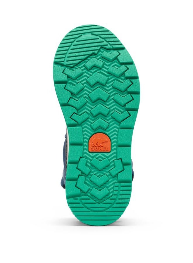 Sorel Unisex Children's Whitney 3 Strap Mid Waterproof Fashion Boots, Uniform Blue Jet, 28 EU - Image 4