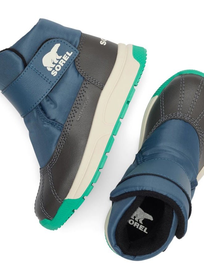 Sorel Unisex Children's Whitney 3 Strap Mid Waterproof Fashion Boots, Uniform Blue Jet, 28 EU - Image 5