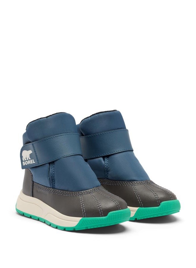 Sorel Unisex Children's Whitney 3 Strap Mid Waterproof Fashion Boots, Uniform Blue Jet, 28 EU - Image 2