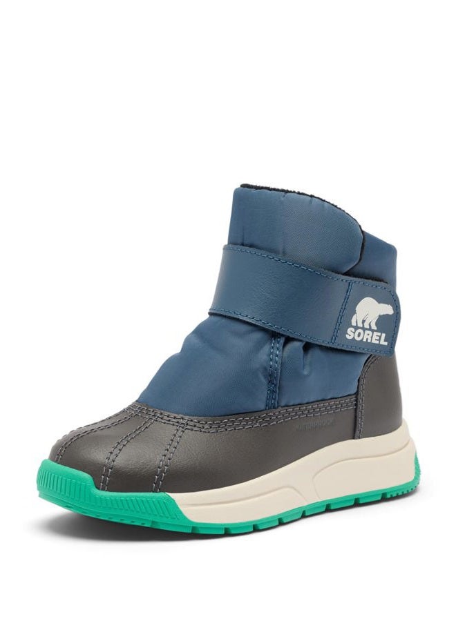 Sorel Unisex Children's Whitney 3 Strap Mid Waterproof Fashion Boots, Uniform Blue Jet, 28 EU - Image 1