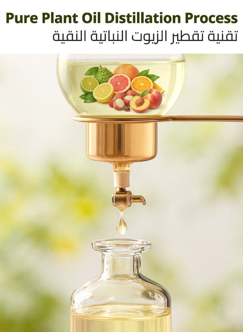 Estone Home Aromatherapy & Family Gifting – Natural Fruity Essential Oil Gift Set 6 × 10ml – Bergamot, Lemon, Grapefruit, Sweet Orange, Lychee & Honey Peach - Image 4