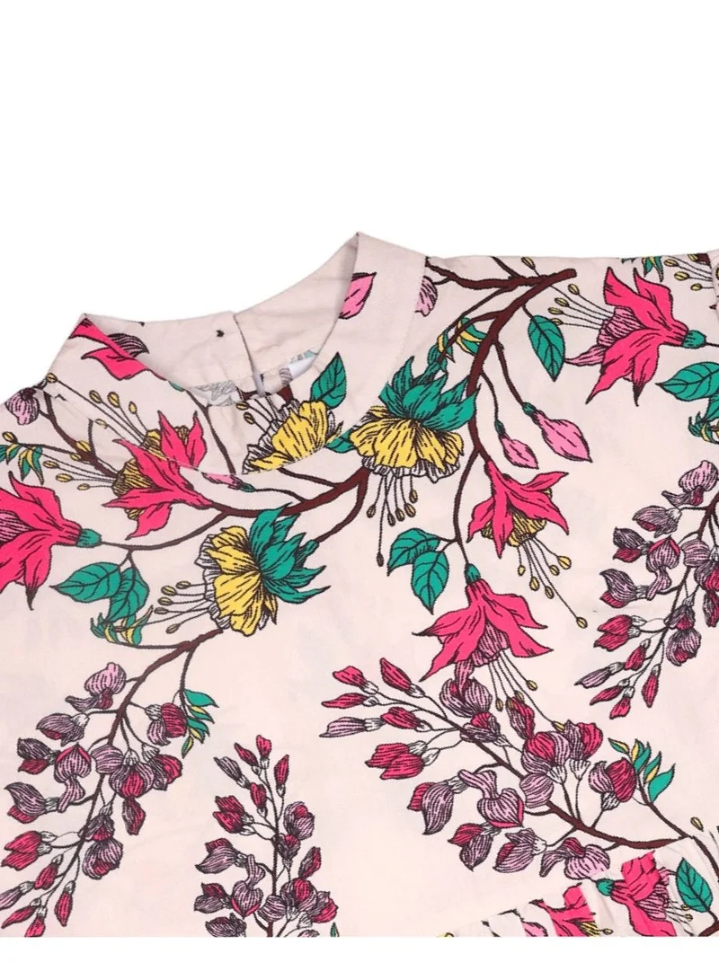 ايكو AIKO - Girls Poplin Floral Pattern Tiered Dress  13-14Years