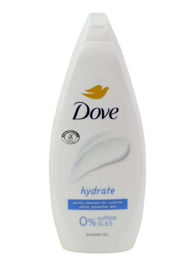 Dove Hydrate Gently Cleanses For Instantly Softer Smoother Skin Shower Gel 720 ML