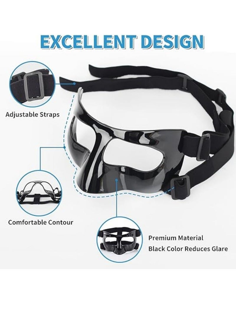 NIBEMINENT Nose Guard for Broken Nose, Face Shield Masks for Soccer and basketball Sports, Adjustable for Adults and Teenagers, Suitable for Men and Women - Image 3