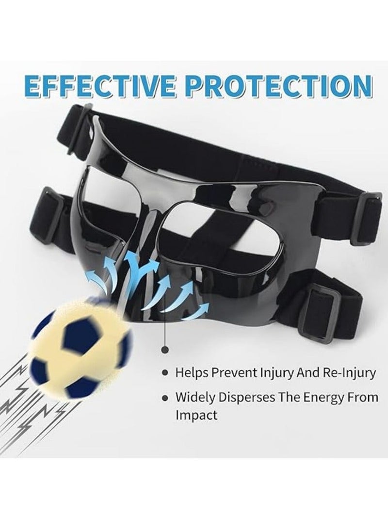 NIBEMINENT Nose Guard for Broken Nose, Face Shield Masks for Soccer and basketball Sports, Adjustable for Adults and Teenagers, Suitable for Men and Women - Image 4