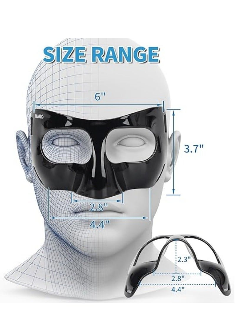 NIBEMINENT Nose Guard for Broken Nose, Face Shield Masks for Soccer and basketball Sports, Adjustable for Adults and Teenagers, Suitable for Men and Women - Image 2