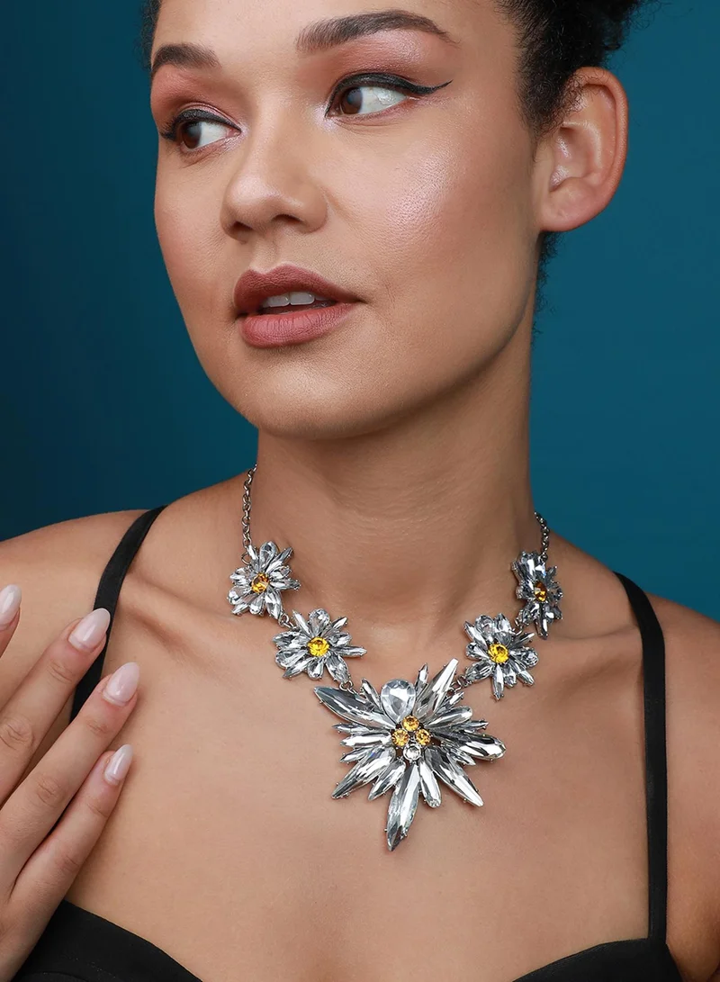 SOHI Joyful Gemstone Jamboree Artificial Necklace Jewellery