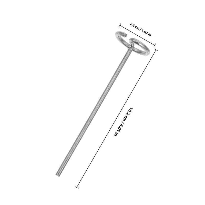 20 Pcs Metal G Shaped Landscape Pins Heavy Duty Garden Stakes 102mm for Tent Fabric - Image 3