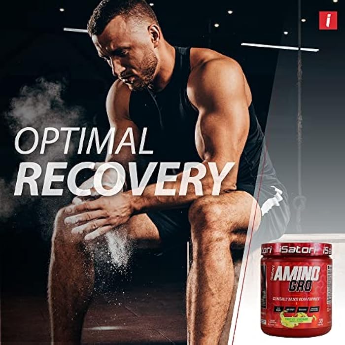 iSatori Amino-GRO BCAA Powder, Branched Chain Amino Acids with Glutamine, Electrolyte Powder & Bio-GRO Bio-Active Peptides for Muscle Growth & Post Workout Recovery, Frosted Lemonade (30 Servings) - Image 5