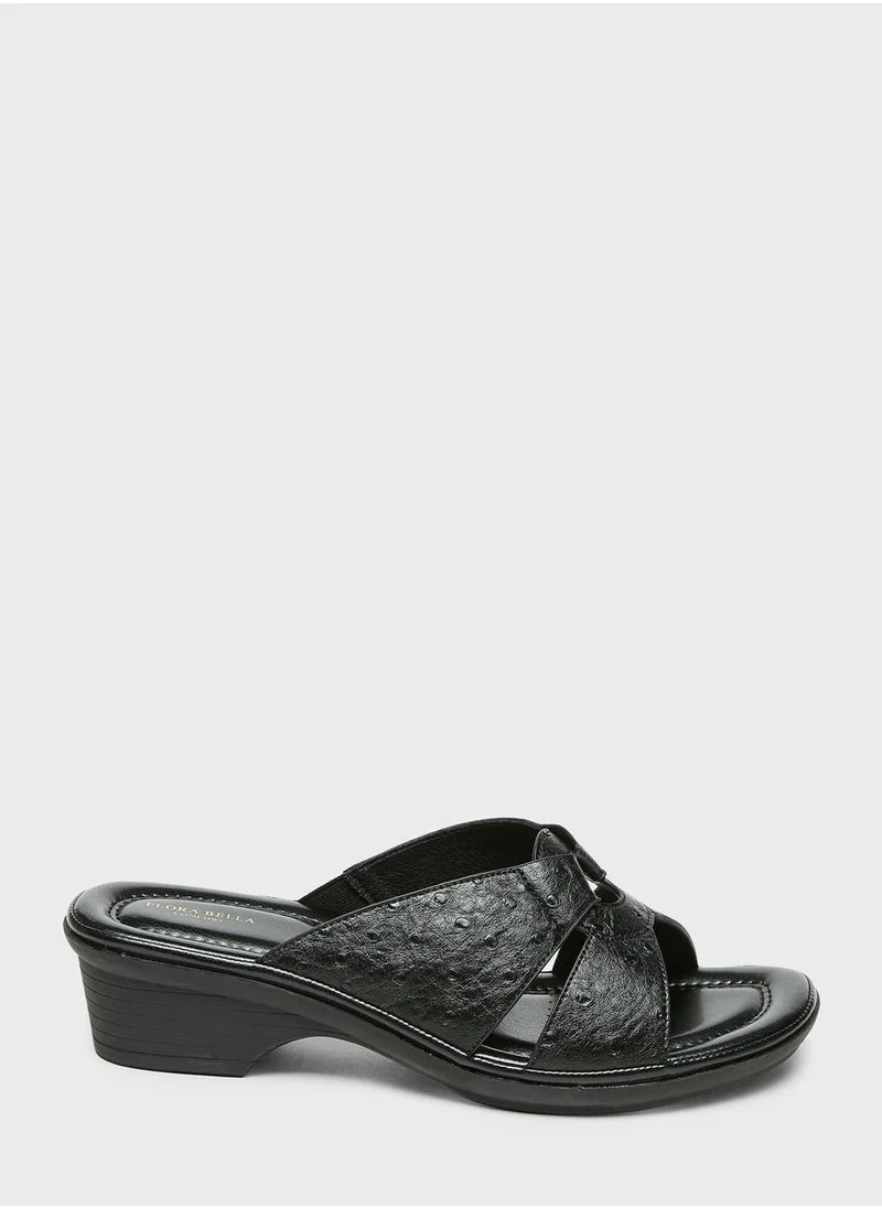 شو اكسبرس Double Strap Wedge Sandals