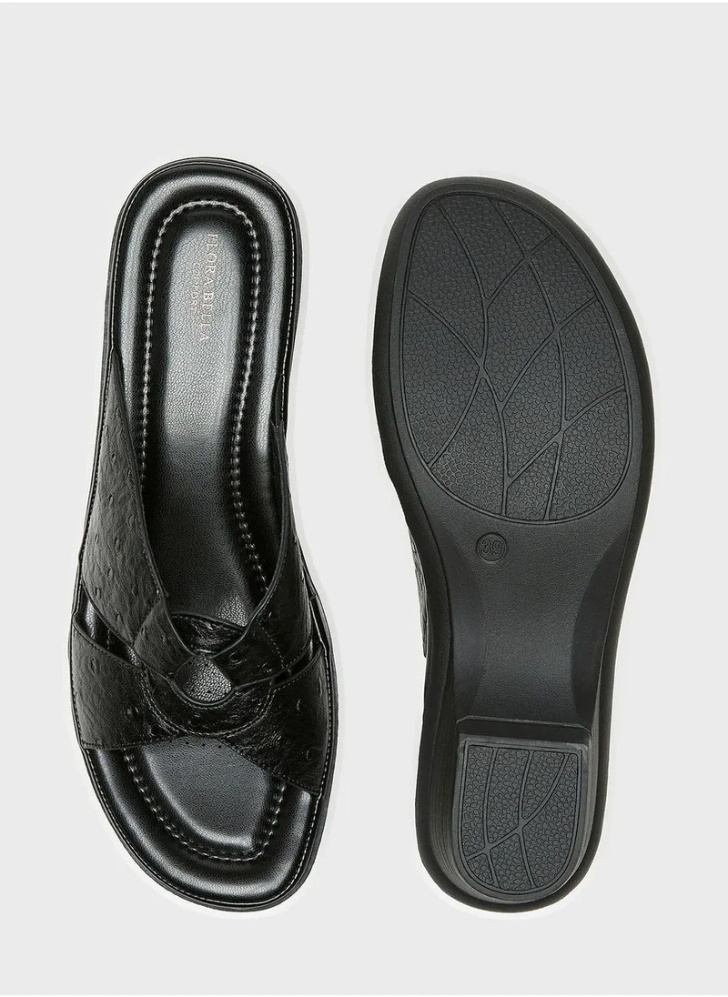 شو اكسبرس Double Strap Wedge Sandals