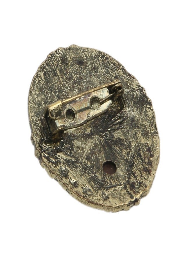 تيباتو بروش تيباتو للأزياء، بروش بتصميم ملكة وسيدة عتيق على الطراز الفيكتوري، مصنوع من البرونز المطلي بالمينا السوداء، قطعة واحدة - Image 4