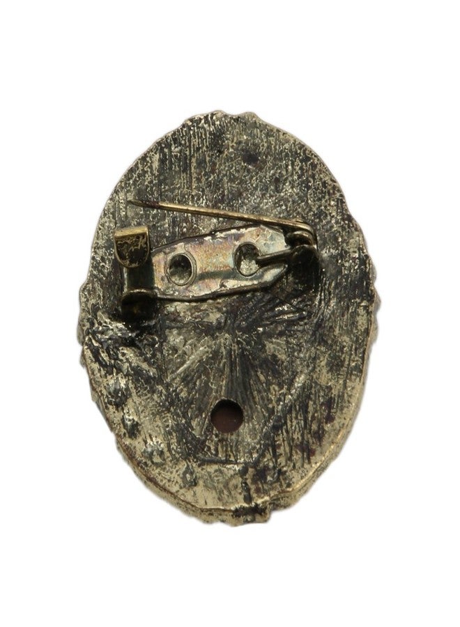 تيباتو بروش تيباتو للأزياء، بروش بتصميم ملكة وسيدة عتيق على الطراز الفيكتوري، مصنوع من البرونز المطلي بالمينا السوداء، قطعة واحدة - Image 3