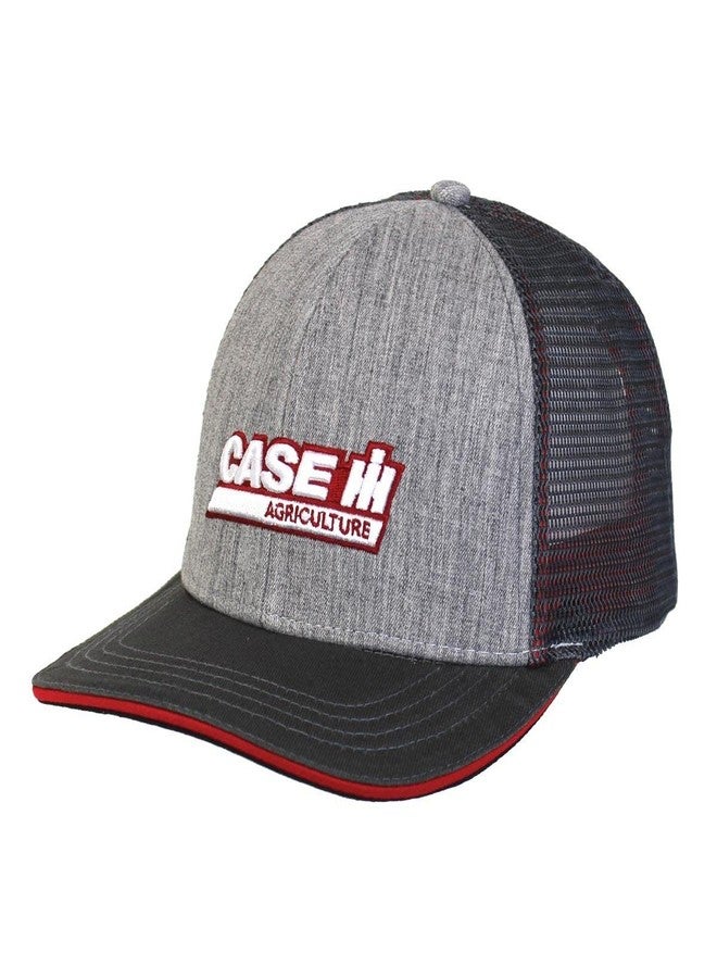 Case IH Grey Twill & Mesh Back Trucker Cap - Image 1