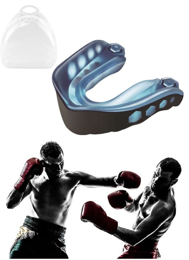 Generic Mouthguard, Fit Adults and Junior Mouth Guard with Case for Boxing, Basketball, Lacrosse, Football, MMA, Martial Arts, Hockey and All Contact Sports  - Image 1