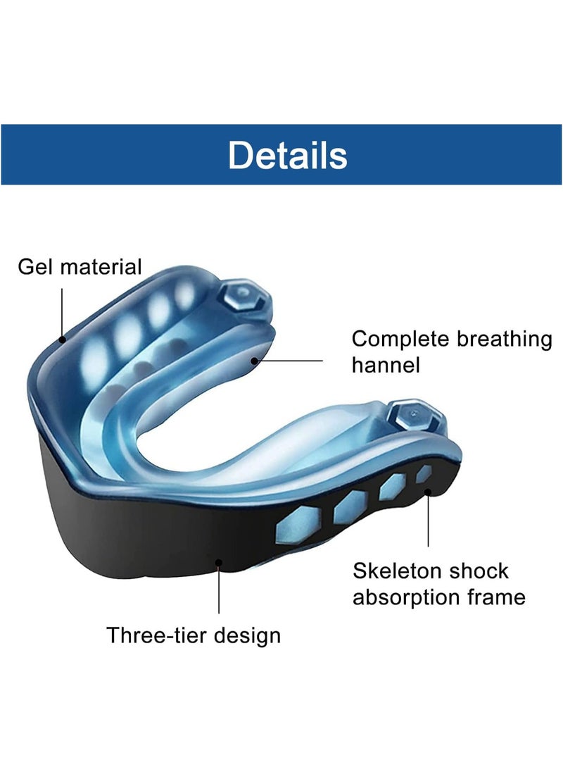 Generic Mouthguard, Fit Adults and Junior Mouth Guard with Case for Boxing, Basketball, Lacrosse, Football, MMA, Martial Arts, Hockey and All Contact Sports  - Image 2