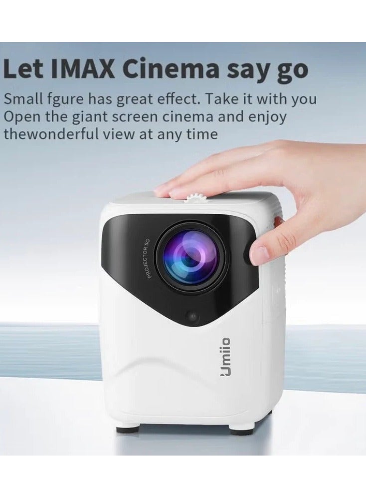 Umiio Umiio Q1 Android HDMI Video Projector 5G WiFi Bluetooth 5M Projection Distance FHD Resolution Portable Outdoor Movie Projector  - Image 1