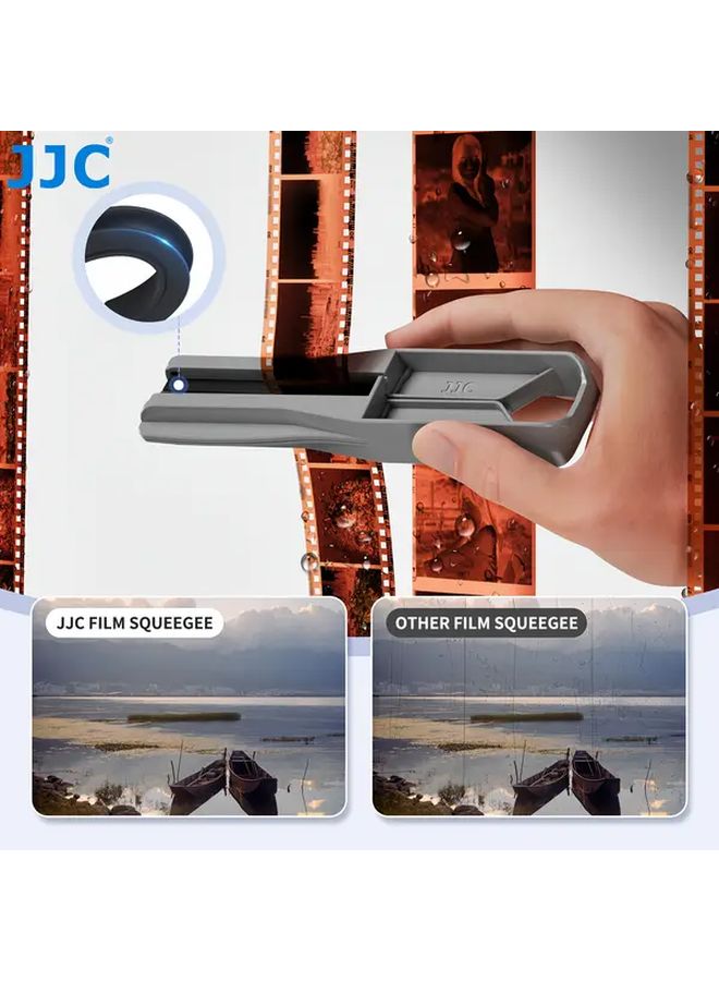 JJC Film Squeegee Grey Black Silicone Blade Water Wiper 35mm 120 Film Professional - Image 5
