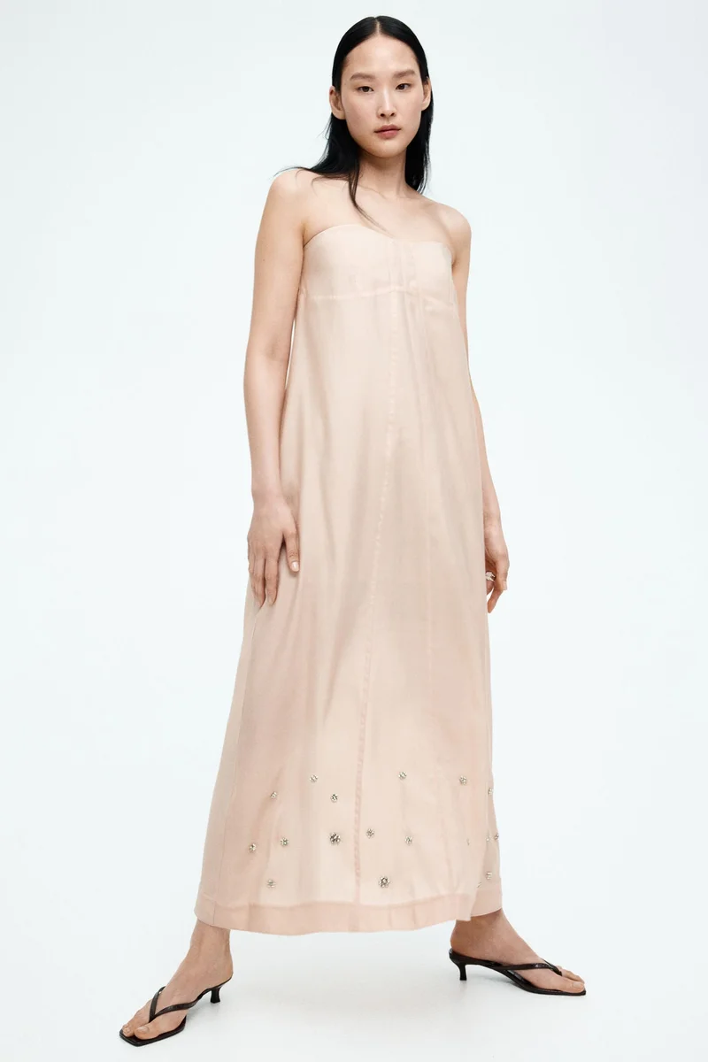 H&M Embellished bandeau dress