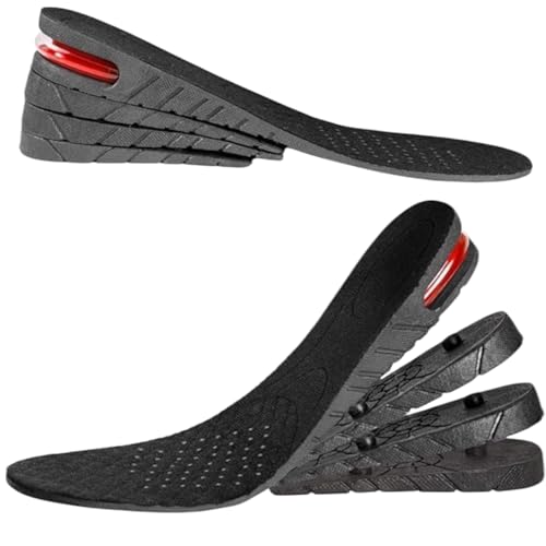 La Venust 1 Pair Height Increase Insoles, 4-Layer Heel Orthotic Insoles Adjustable Comfortable & Breathable Elevator Lift Kit Up To 2cm To 9cm, Men Women Height Booster Insoles - Image 1