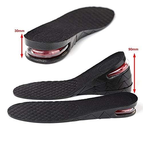 La Venust 1 Pair Height Increase Insoles, 4-Layer Heel Orthotic Insoles Adjustable Comfortable & Breathable Elevator Lift Kit Up To 2cm To 9cm, Men Women Height Booster Insoles - Image 3