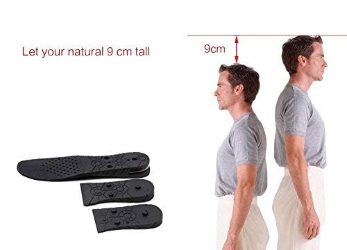 La Venust 1 Pair Height Increase Insoles, 4-Layer Heel Orthotic Insoles Adjustable Comfortable & Breathable Elevator Lift Kit Up To 2cm To 9cm, Men Women Height Booster Insoles - Image 2
