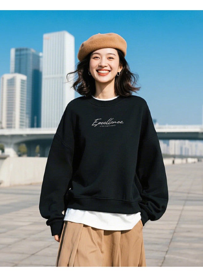 LOTTO Simple And Versatile Round Neck Casual Sweatshirt For Women, Soft And Comfortable For Autumn, Easy To Care For Pullover Sport Top - Image 1