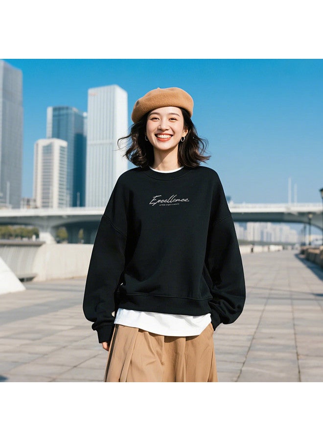 LOTTO Simple And Versatile Round Neck Casual Sweatshirt For Women, Soft And Comfortable For Autumn, Easy To Care For Pullover Sport Top - Image 2