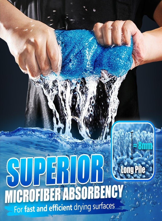 Airlab 1200GSM Extra Thick Absorbent Microfibre Drying Towel, Double-Sided Triple Twisted Loop Magic Cloth, Shiny Wipes Cleaning Cloths for Car Washing/Detailing, Bathroom Windows & Shower, 60x40cm - Image 3