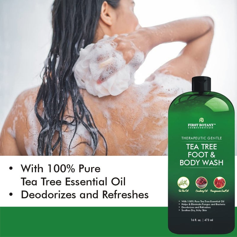 First Botany 100% Natural Tea, Tree Body & Foot Wash, Fights with Corns, Calluses, Dandruff & Warts, Nail Issues, Athletes Foot, Acne treatment, Eczema & Body Odor, Jock Itch - Image 3