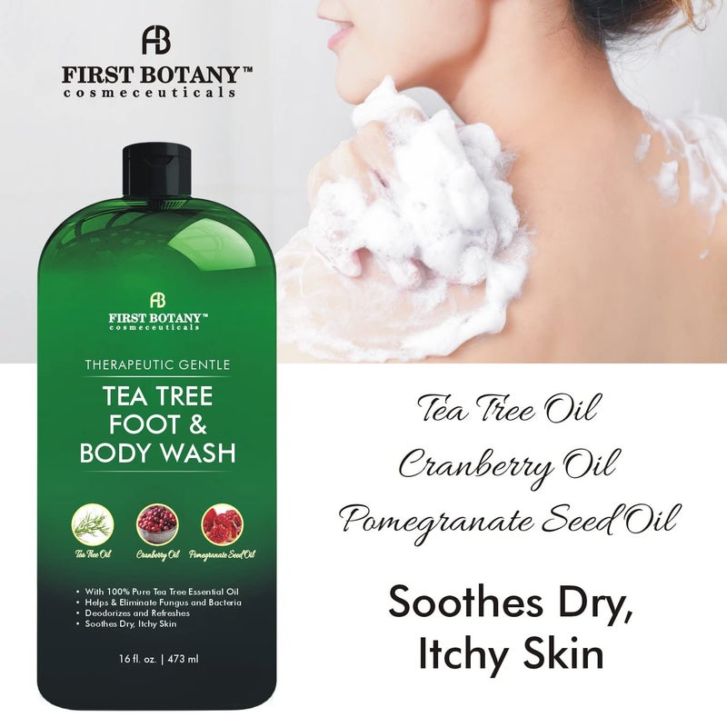 First Botany 100% Natural Tea, Tree Body & Foot Wash, Fights with Corns, Calluses, Dandruff & Warts, Nail Issues, Athletes Foot, Acne treatment, Eczema & Body Odor, Jock Itch - Image 4