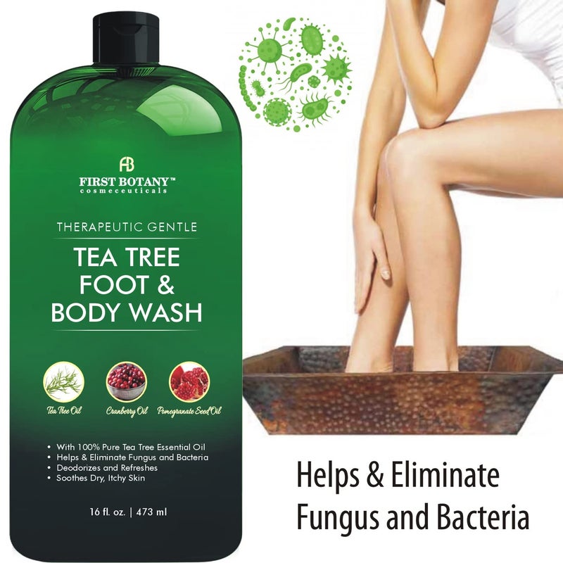 First Botany 100% Natural Tea, Tree Body & Foot Wash, Fights with Corns, Calluses, Dandruff & Warts, Nail Issues, Athletes Foot, Acne treatment, Eczema & Body Odor, Jock Itch - Image 5