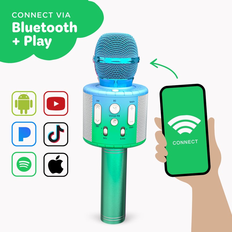 Move2Play, Kids Karaoke Microphone | Includes Pre-Loaded Songs & Bluetooth | Kids Birthday & Easter Gift | Toy for All Ages 2, 3, 4, 5, 6+ Year Old Girls, Boys & Toddlers - Image 3