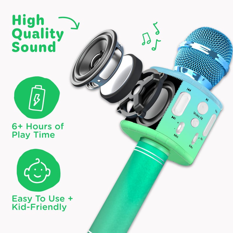 Move2Play, Kids Karaoke Microphone | Includes Pre-Loaded Songs & Bluetooth | Kids Birthday & Easter Gift | Toy for All Ages 2, 3, 4, 5, 6+ Year Old Girls, Boys & Toddlers - Image 5