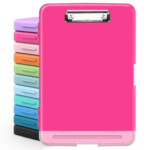 Sooez Clipboards with Storage, High Capacity Clip Boards 8.5x11 with Storage, Heavy Duty Nursing Clipboard Folder, Plastic Clipboard with Pen Holder for Women Teachers Work, School & Office Supplies - Image 1