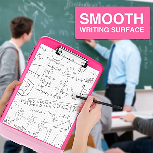 Sooez Clipboards with Storage, High Capacity Clip Boards 8.5x11 with Storage, Heavy Duty Nursing Clipboard Folder, Plastic Clipboard with Pen Holder for Women Teachers Work, School & Office Supplies - Image 5