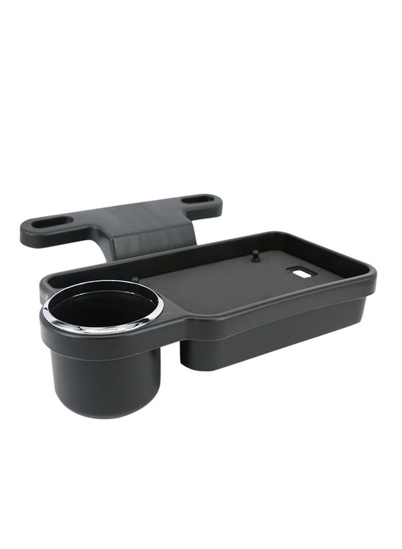 Car Cup Holder Tray Phone Mount Back Seat Organizer 90-Degree Foldable Storage Dining Table Interior Car Food Tray Auto Gadgets - Image 1