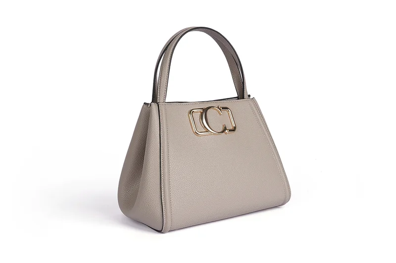 Cuple Squared grainy faux leather Handbag