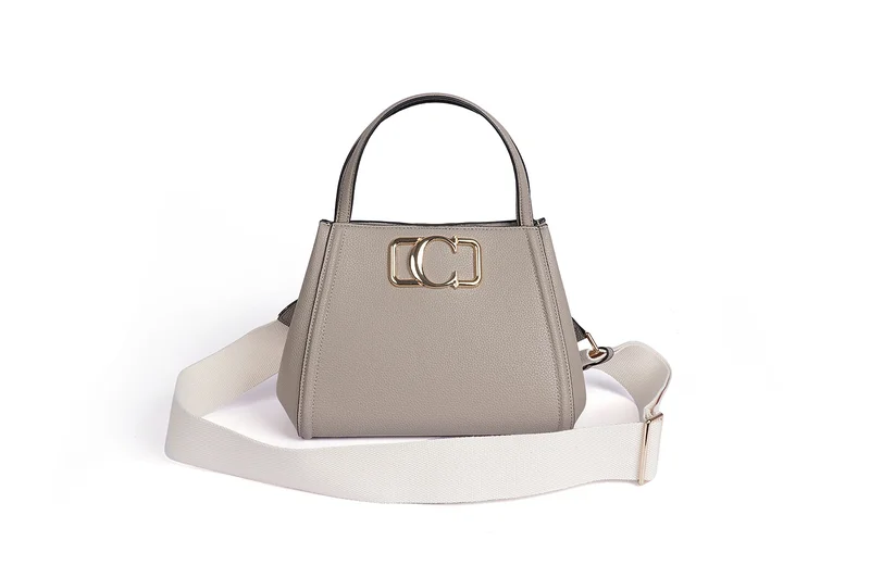 Cuple Squared grainy faux leather Handbag