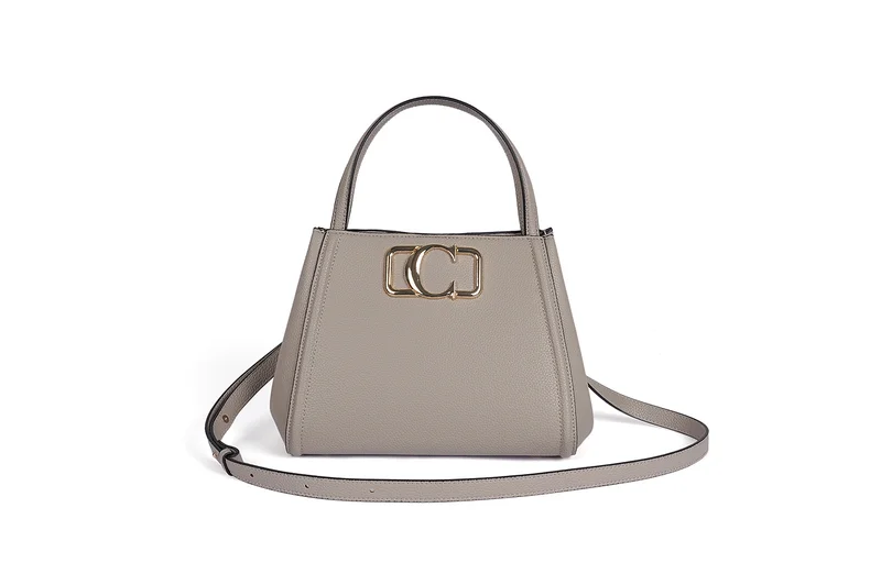 Cuple Squared grainy faux leather Handbag