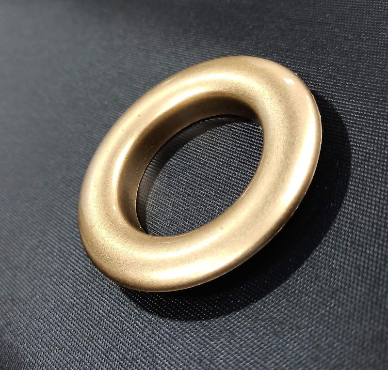 FAPBADRI Curtain Eyelet Rings with Flexi Lock, Suitable for Any 1 inch Curtain Rod, Colour Gold, 20 Pieces - Image 1